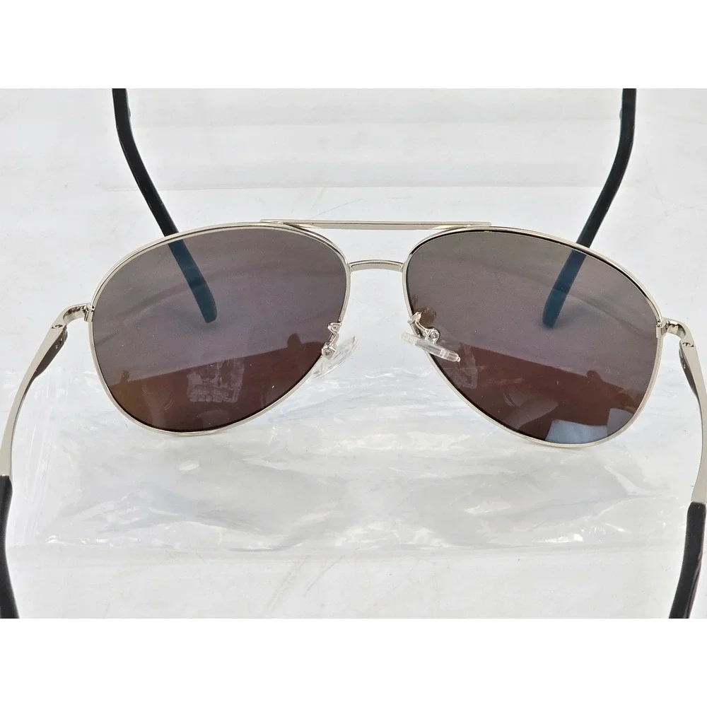 Style Aviator Sunglasses Unisex OS Multicolor Mirrored Lens Metal Frame -NEW